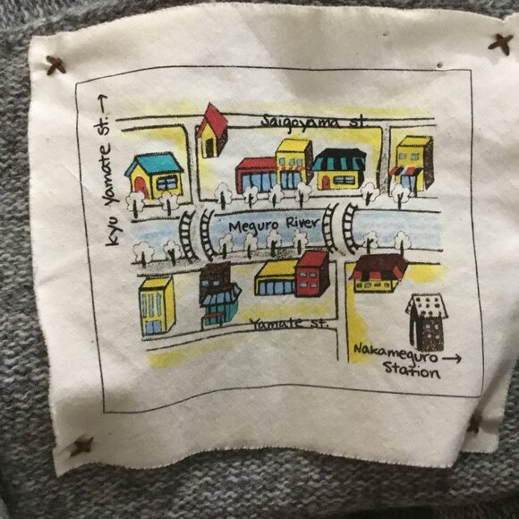 Anthropologie Meguro River Wool Knit Open Front Pleated Puff Shoulder Cardigan M - Picture 9 of 12